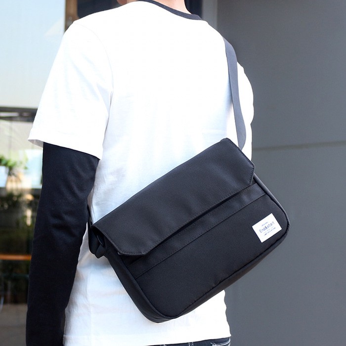 Tas Selempang Canvas Pria Tas Slempang New Men’s Slingbag E&amp;S 5062