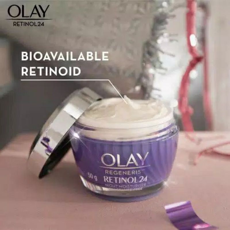 Pelembap Anti Aging Olay RetinolCream Pagi & Cream Malam
