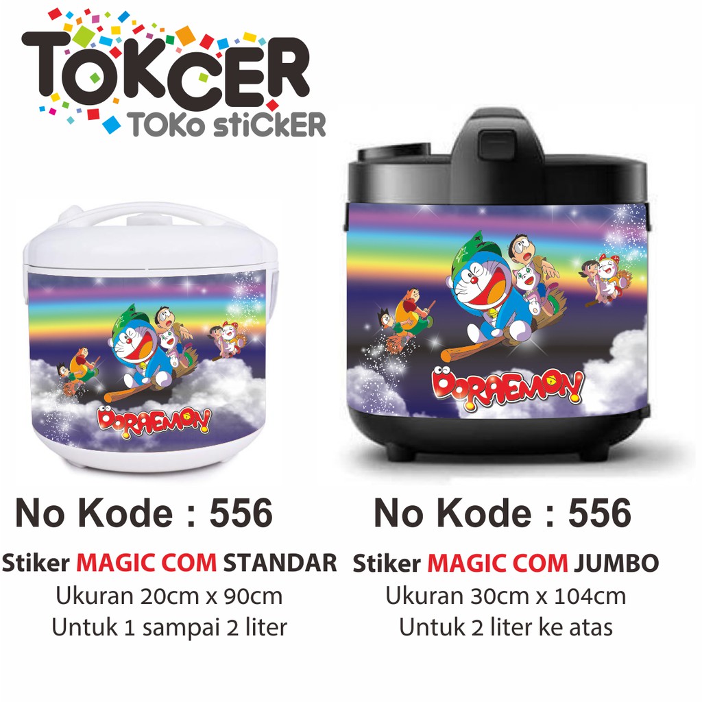 Stiker MAGIC COM / Rice Cooker Motif DORAEMON