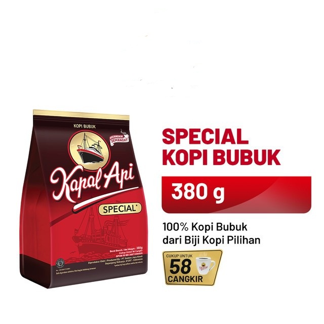 KOPI BUBUK KAPAL API SPECIAL MERAH 380GR