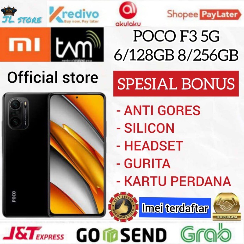 XIAOMI POCO F3 5G 8/256GB 6/128GB GARANSI RESMI XIAOMI INDONESIA