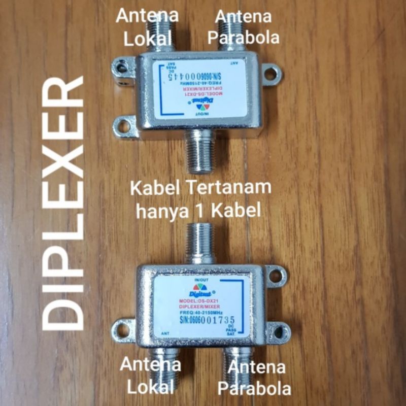 diplexer mixer 40-2150mhz parabola dan antena uhf