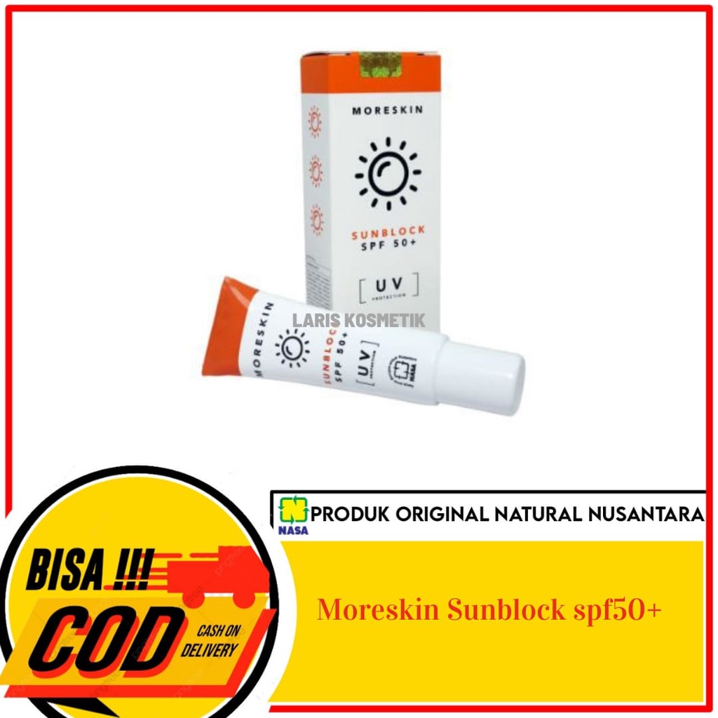 MORESKIN SUNBLOCK / SUNBLOCK WAJAH / SUNBLOCK SPF 50 WAJAH / NASA SUNBLOCK / SUNSCREEN NASA / MSPF50