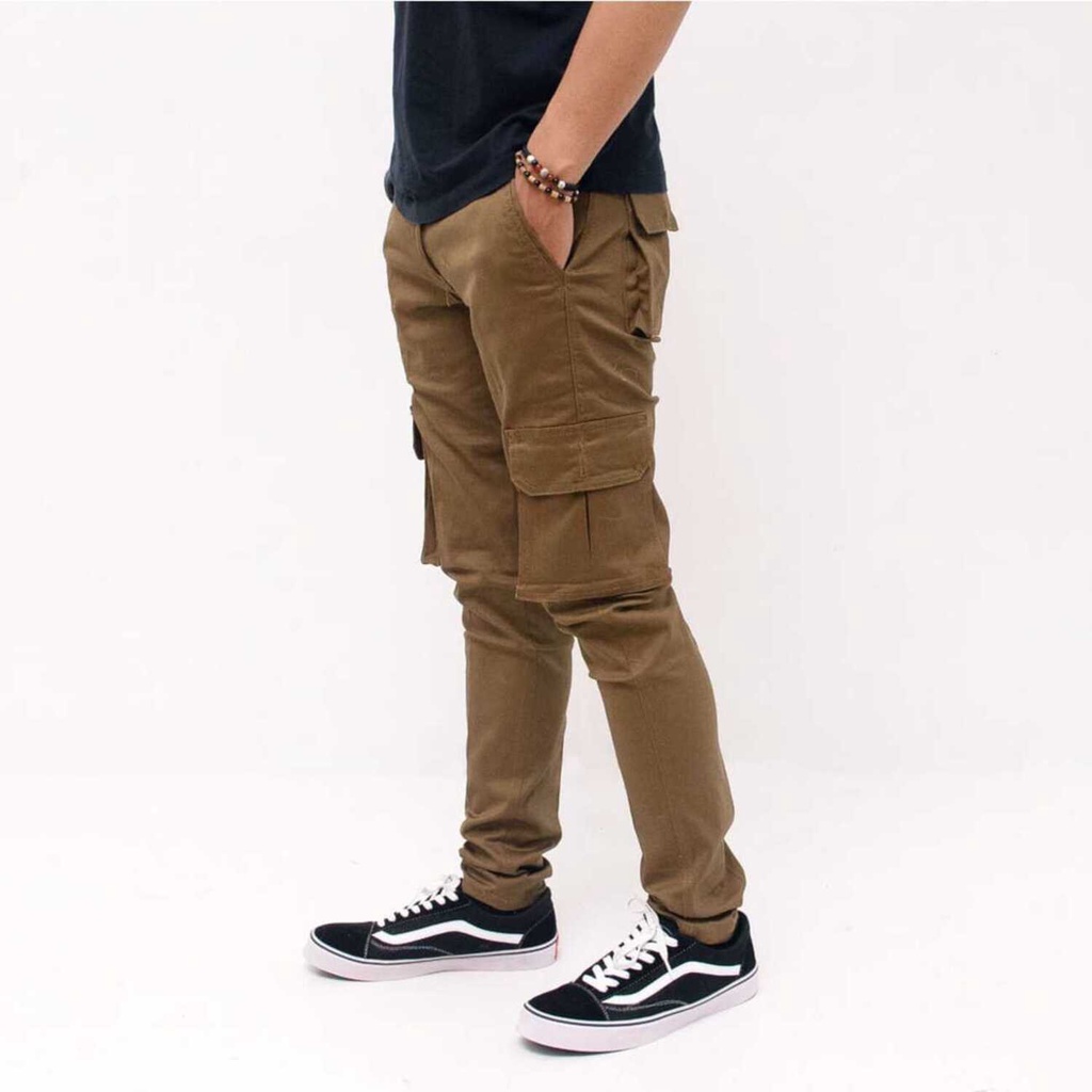 Celana Cargo Panjang Pria Original Jumbo Slimfit Army Laki Laki Murah Loreng Kargo Pant Big Size Dewasa Chargo Hitam Premium Jogger Distro Cowo Jeans Tebal