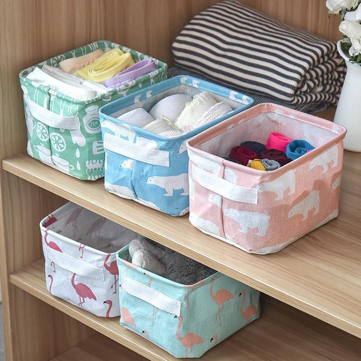 MurmerOfficial R174 Storage Box Keranjang Lipat Multifungsi Organizer Mini Basket Kotak Penyimpanan