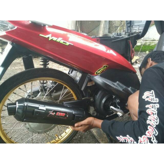 KNALPOT RACING BOBOKAN MODEL STANDAR MIO SPORTY MIO SMEAL MIO SOUL LAMA KARBU - KNALPOT MOTOR - AK -