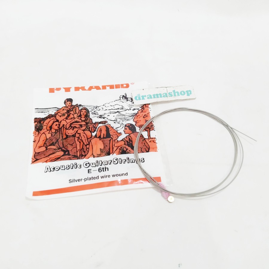 Senar Gitar Satuan No 6 Folk Guitar Strings Pyramid