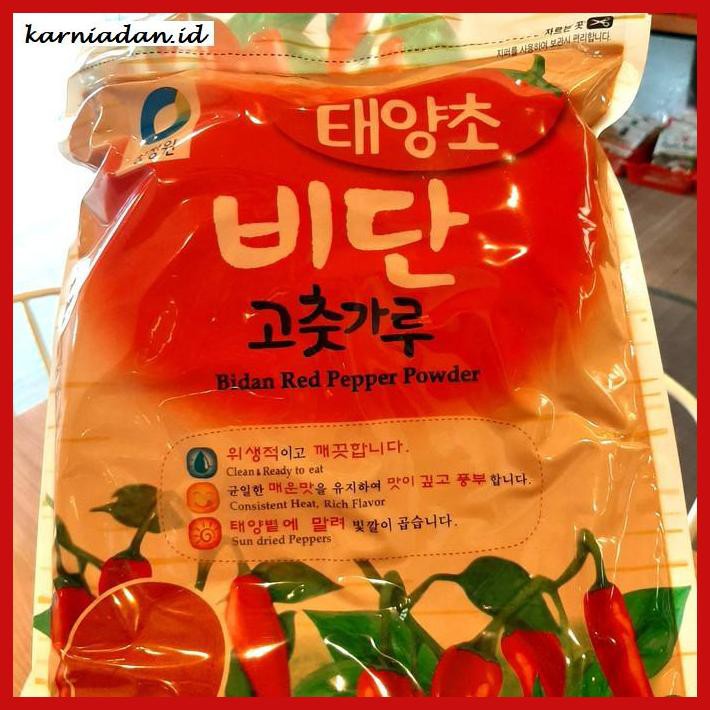 

Aneka-Sambal- Gochugaru Import Korea Chung Jung Won 1Kg - Gochugaru Halus -Pedeeeeeezzzzzzz.