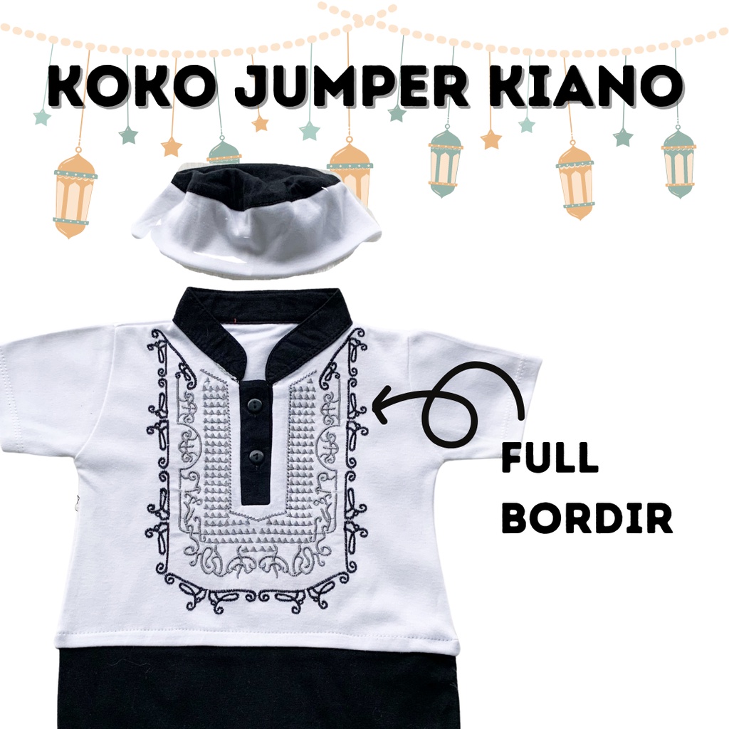 jumper koko anak laki laki bayi koko jumper KIANO ABID 0-12 bulan 12-18 bulan baju koko bayi