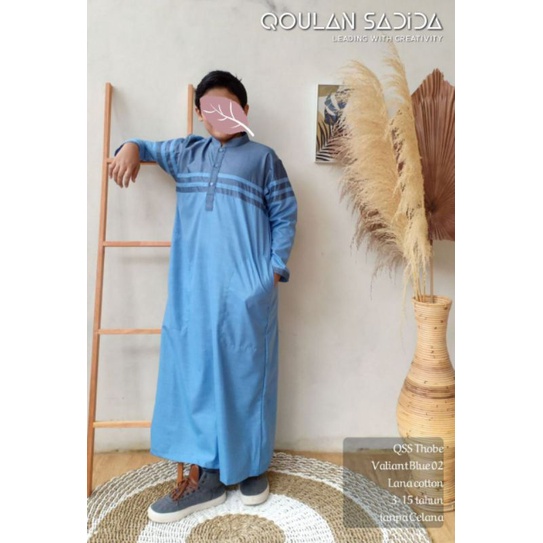Jubah Anak Thobe QS Signature Blue