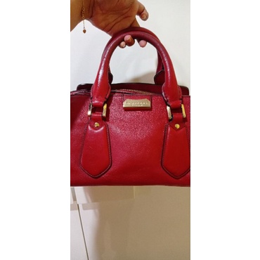 Preloved Tas Burberry Bowling Bag Original