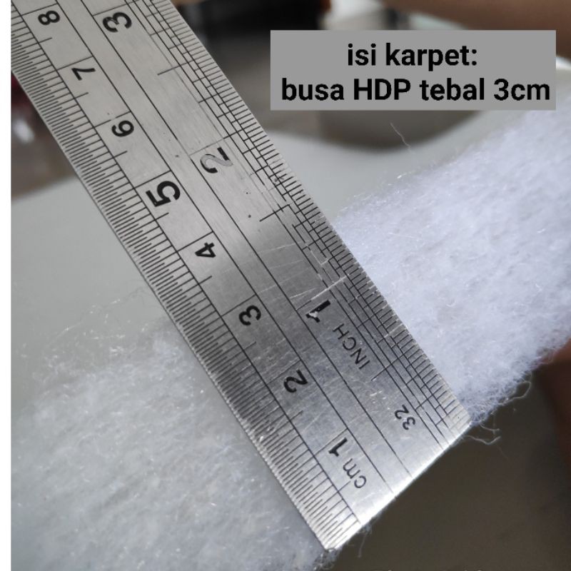 Karpet Bulu Rasfur tebal 5cm uk. 160x100cm isi HDP