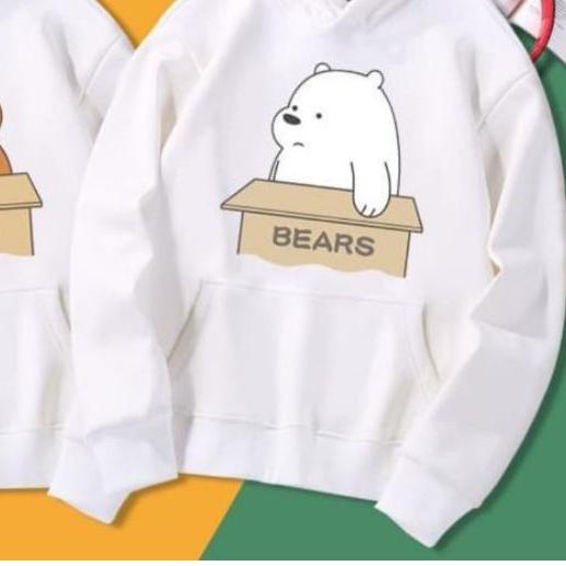 ♟ BEAR HOODIE / WE BARE BEARS - SWEATER HOODIE - SWEATER HOODIE ○