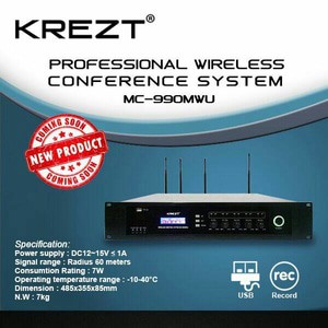 Mic wireless Conference Krezt MC 900 ( kayak yang di DPR bro )