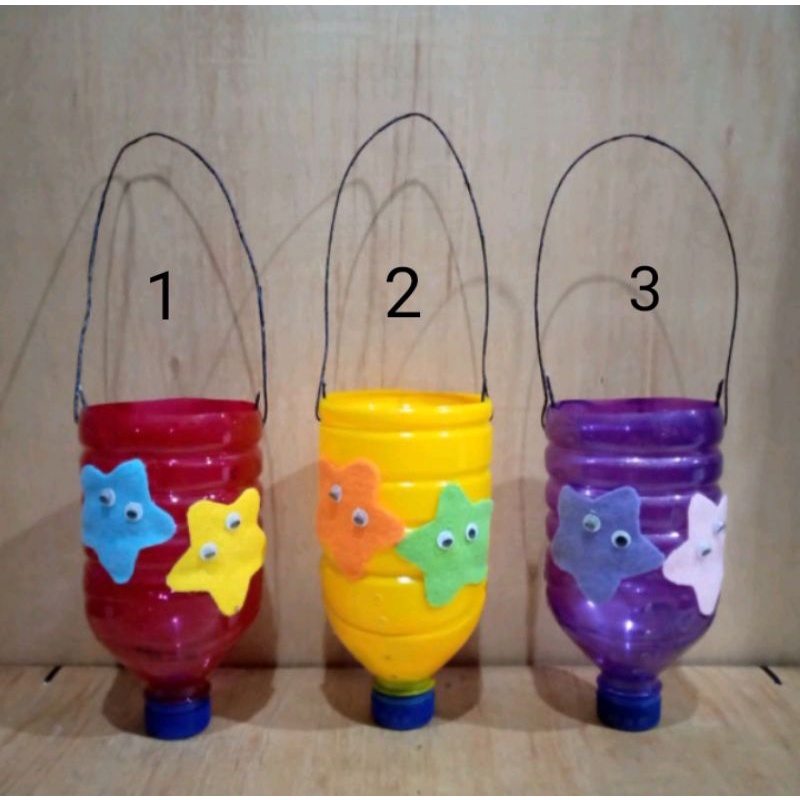 Pot tanaman gantung dari botol bekas 1,5 liter - sesuai gambar