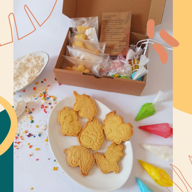 

cookies diy kit Unicorn |cookies box kit |cookies decoration |hampers cookies| cookies hampers