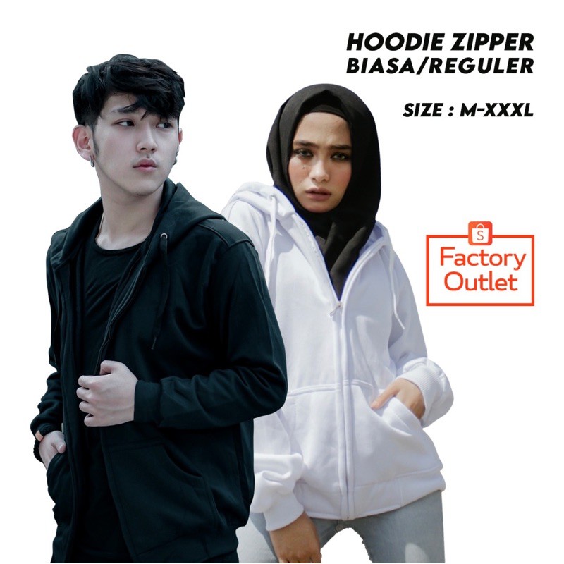 HOODIE ZIPPER POLOS Size M - XXXL