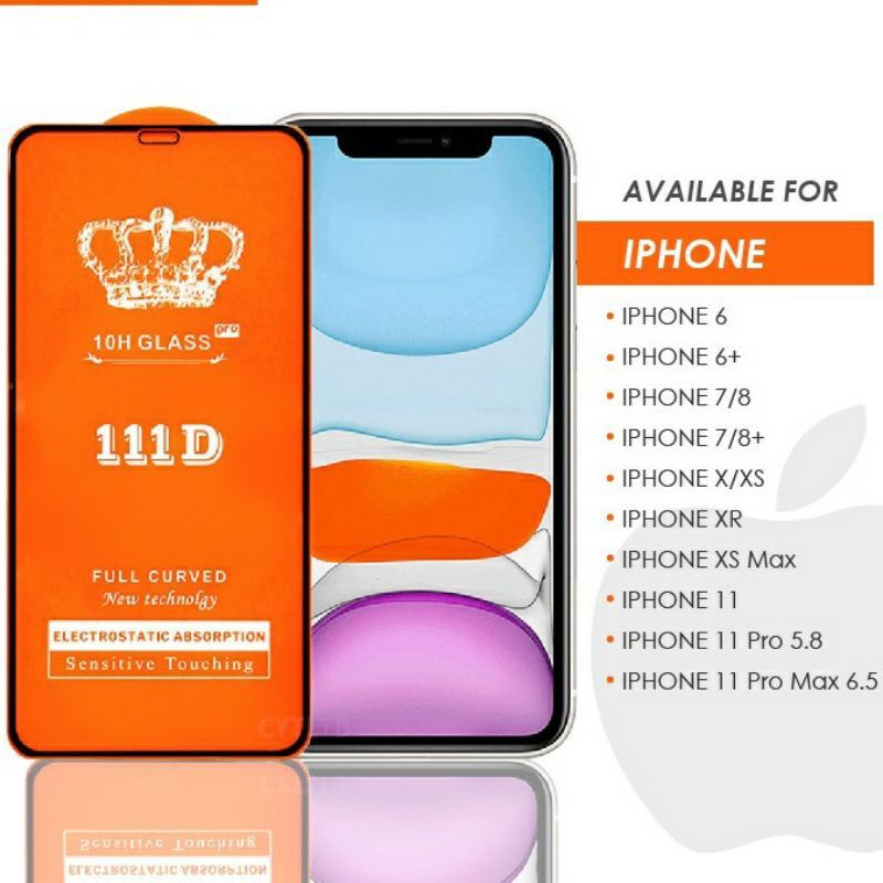 TEMPERED GLASS 9D IPHONE 6/ IPHONE 7/IPHONE 7+/IPHONE 8/IPHONE 8+ TERBARU