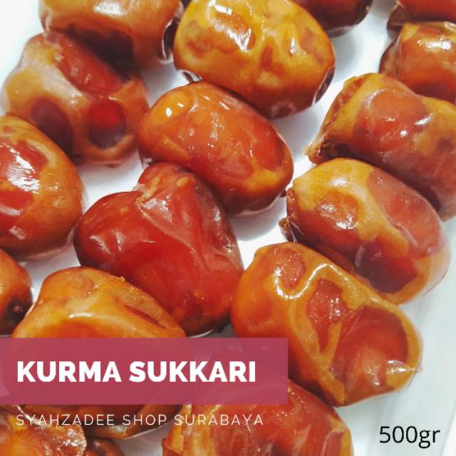 Kurma SUKKARI / SUKARI 500gr MPASI anak / Ibu Hamil dan menyusui Saudi Arabia Raja Kurma Manis Lumer