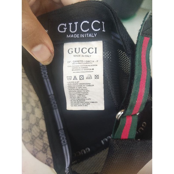 topi gucci original second