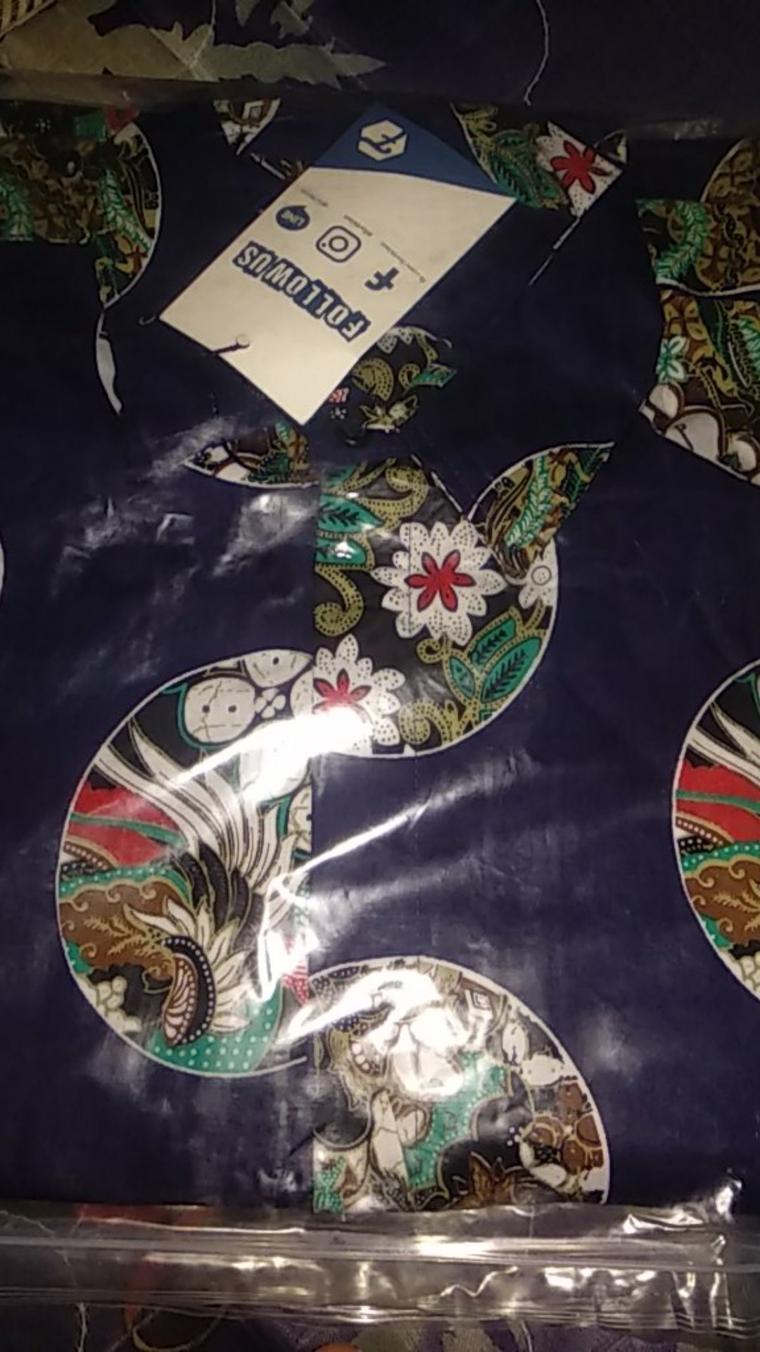 Fortklass Hem Kemeja Batik Pria Mix Lengan Panjang Baju Kerja Formal Kantor Cowok Cowo