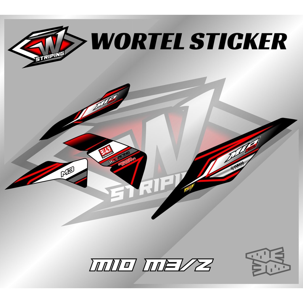 Striping Mio M3-Stiker Lis Decal Hologram Motor Mio M3/Mio Z Racing v3