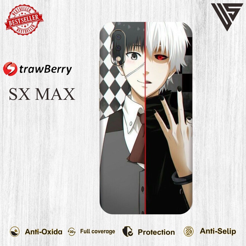 GARSKIN HANDPHONE STRAWBERRY SX MAX (ISI 2PCS)