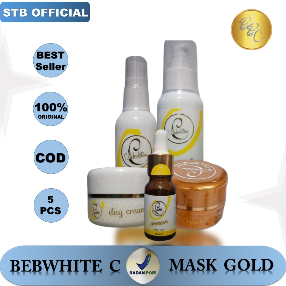 Bebwhite C BBC Skincare Paket Glow Perawatan Wajah Berminyak Kulit Normal Noda Hitam Meratakan Warna Kulit Wajah Menjadi Glowing