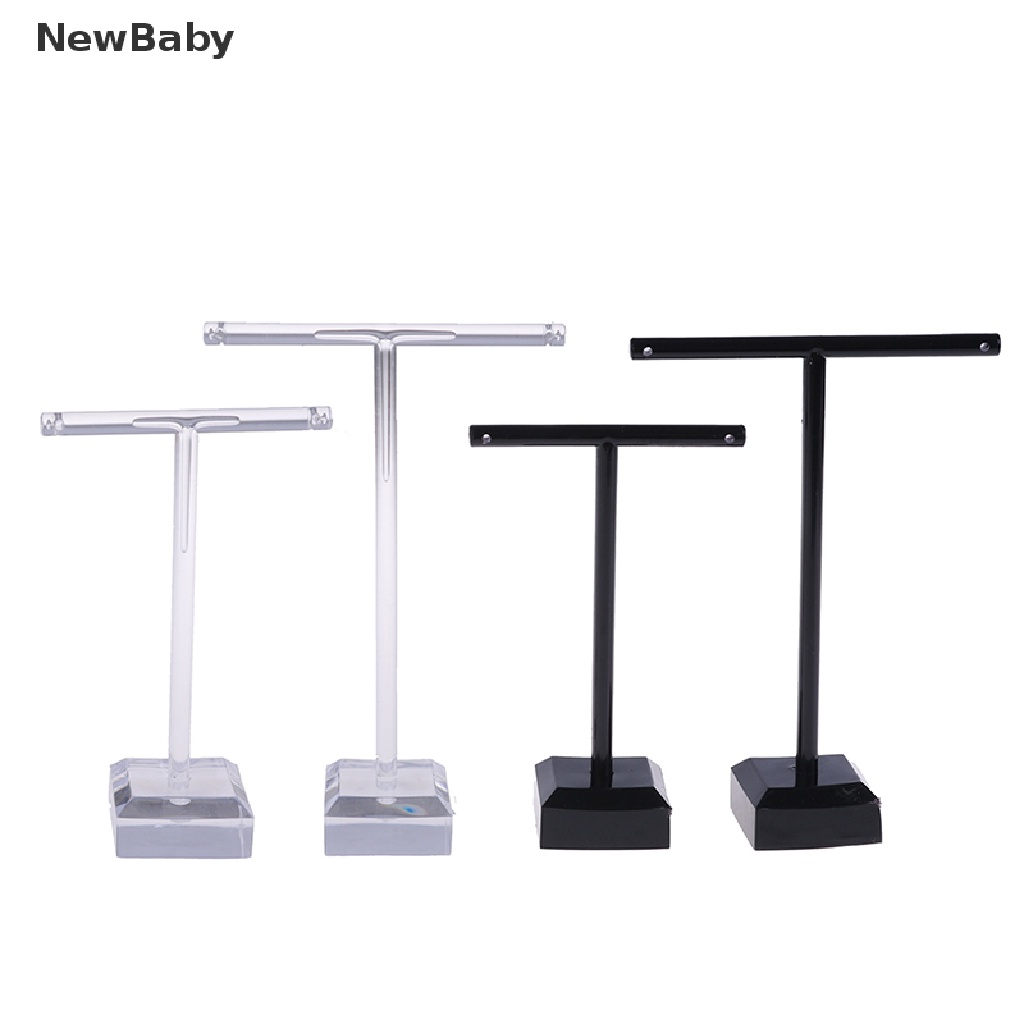 Newbaby 2Pcs / Set Rak Display / Organizer Anting Bahan Akrilik Untuk Perlengkapan Toko / Rumah
