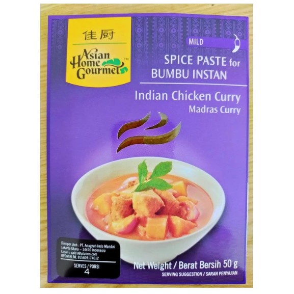

AHG Indian Chicken Curry - Bumbu Instan 50 gram