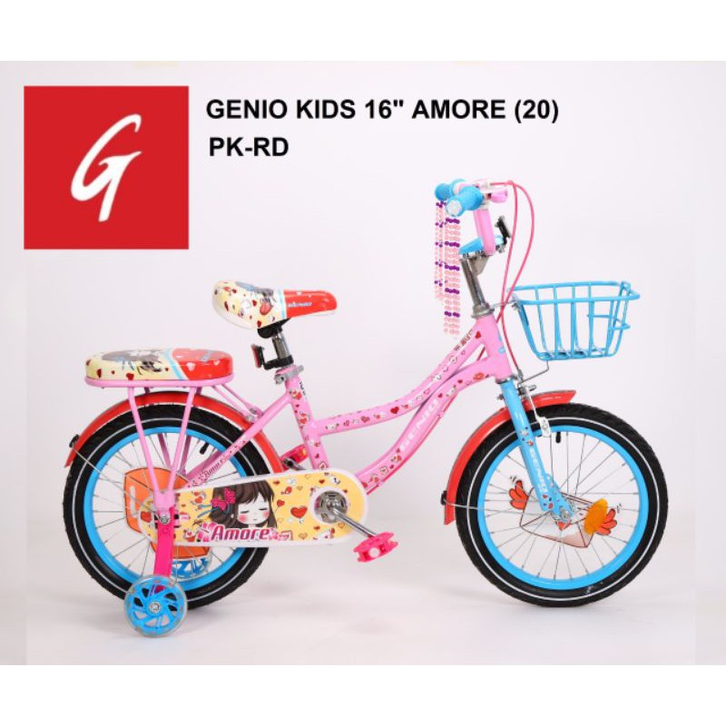 Sepeda Anak Mini 16 inch Genio IRIS &amp; AMORE Terbaru