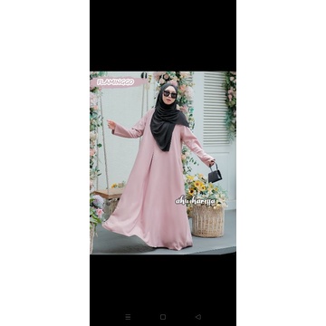 Gamis set hijab Nurfa Fuzi syar'i original Matt itycrepe By Aku Karissa dengan warna yg best seller