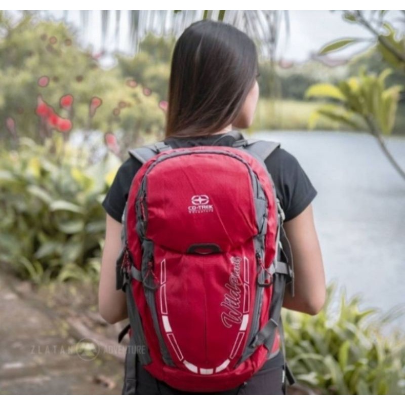 Tas Ransel / Daypack Co-trek Wildplants 30l Include cover bag terlaris - Biru