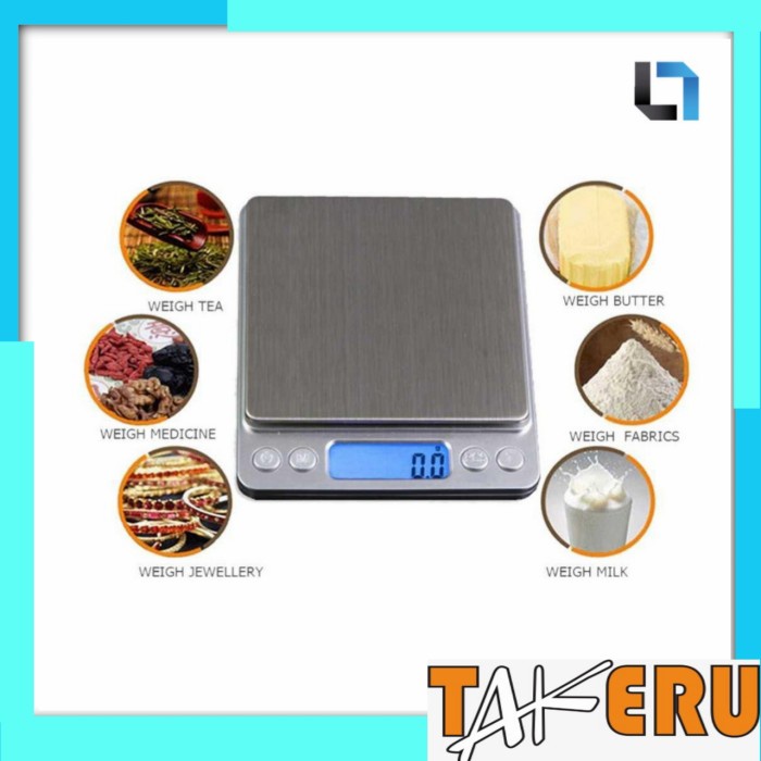 Timbangan Digital Dapur/ Kopi/ Emas/ Digital 2 Kg/ Digital Scale Mini