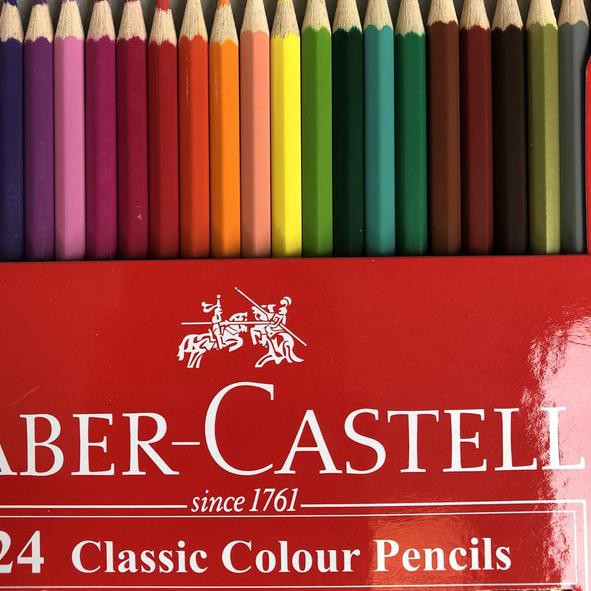 

TERPERCAYA pensil warna 24 Classic panjang Faber Castell DG6