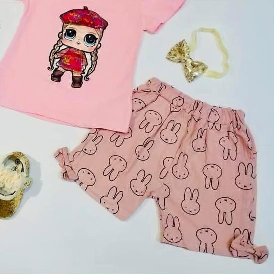 IMPORT Setelan Baju  Anak  LOL NYALA  LED MOTIF RANDOM 