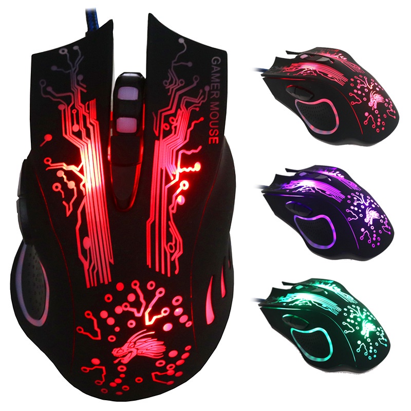 [Promo] Mouse Gaming LED RGB USB Wired Berbagai Model Keren