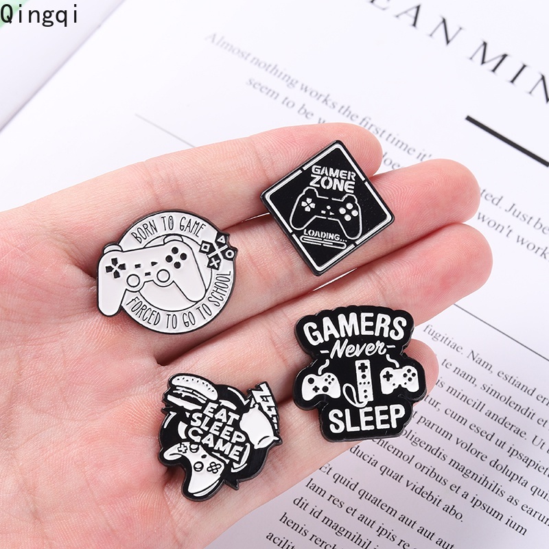 Bros Pin Enamel Desain Quote Game Player Bahan Alloy Untuk Topi Dan Kemeja