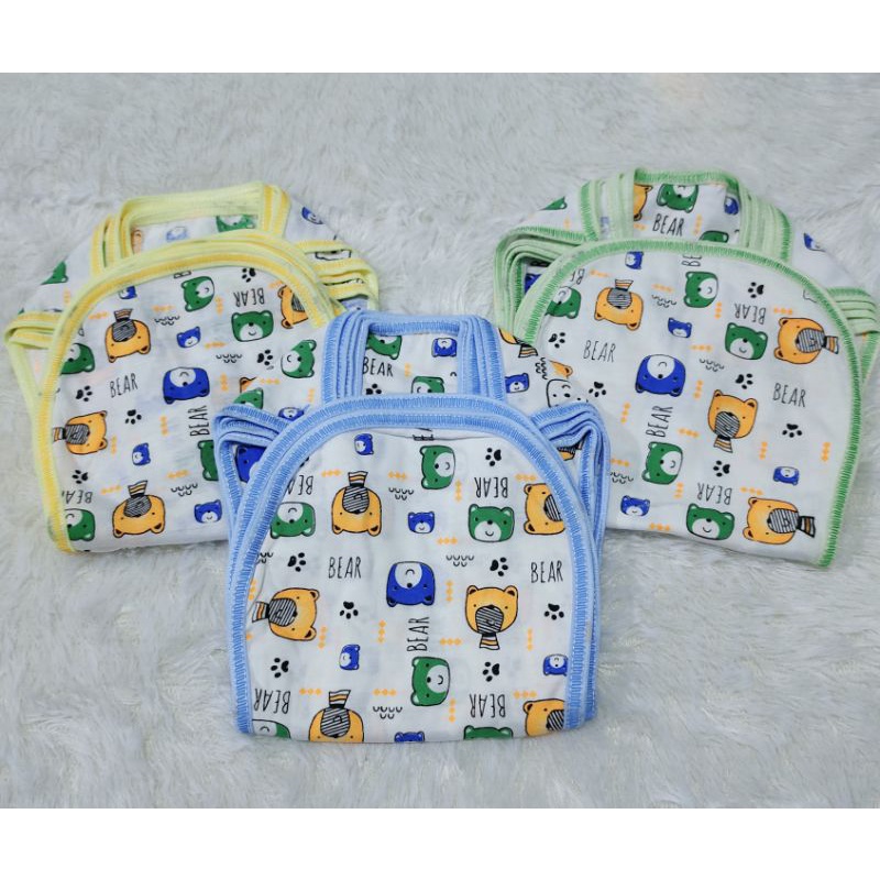 1 Lusin (12pcs) Celena Popok Bayi Kain Tali Katun Motif / Popok Kain Cuci / Popok Tali