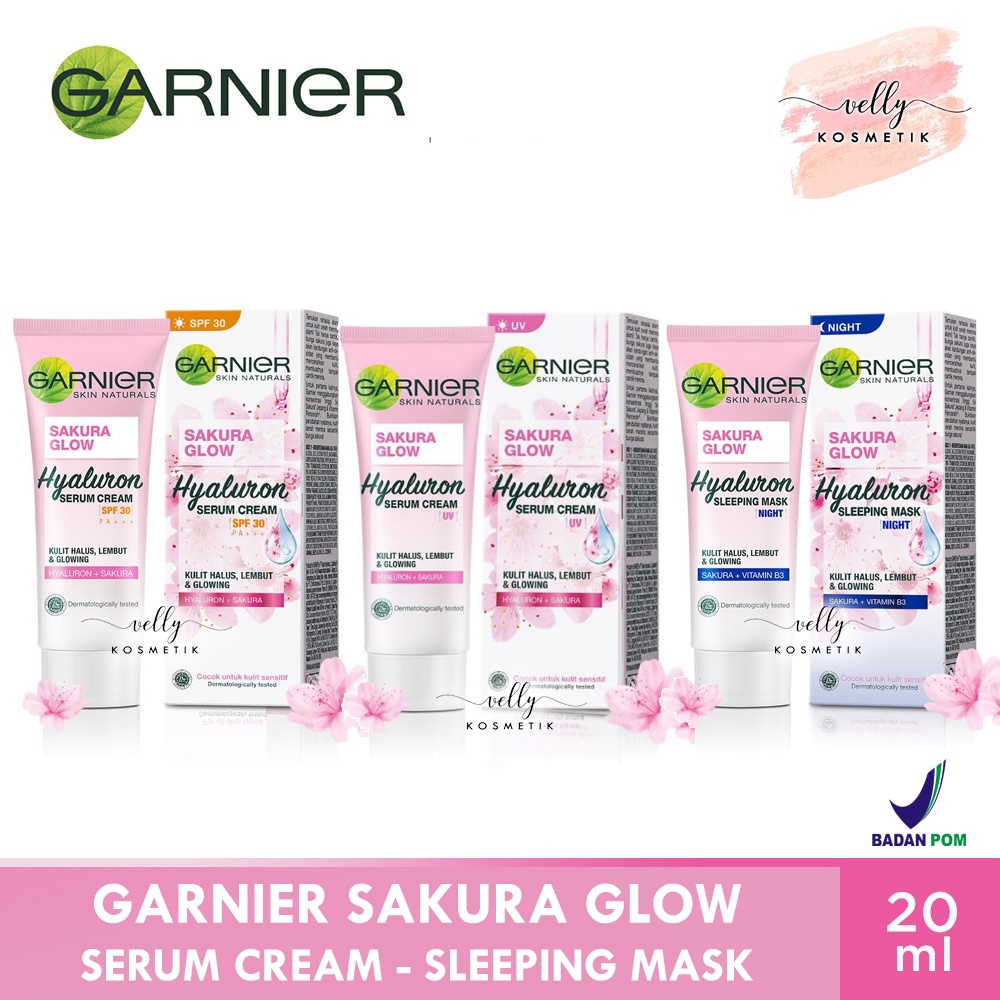 Garnier Sakura White Day Cream UVA/UVB SPF30 &amp; Night Cream 20ml