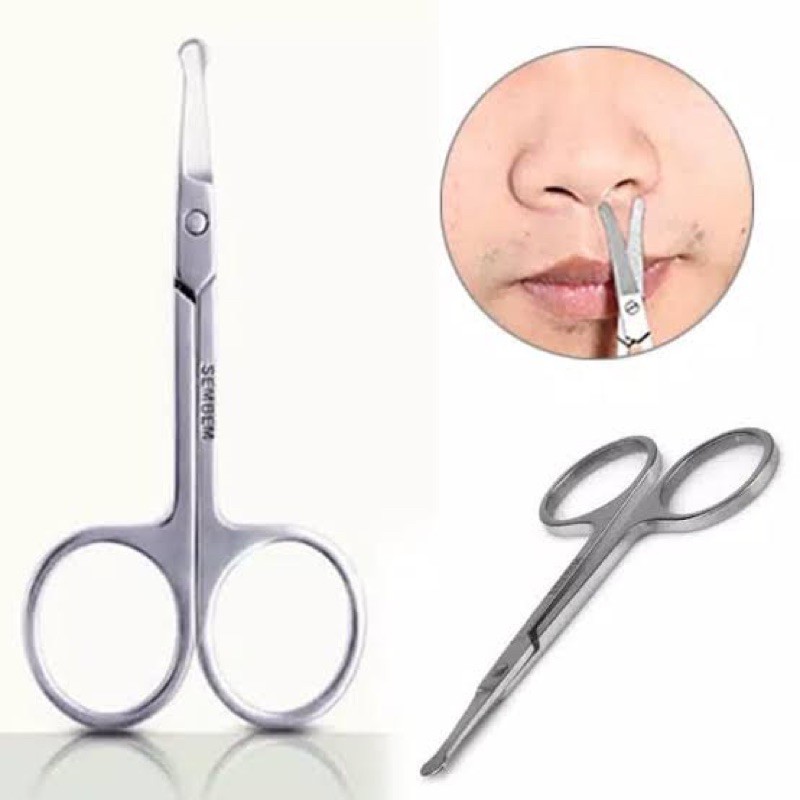 Gunting bulu hidung / gunting miring skot mata hair nose trimmer