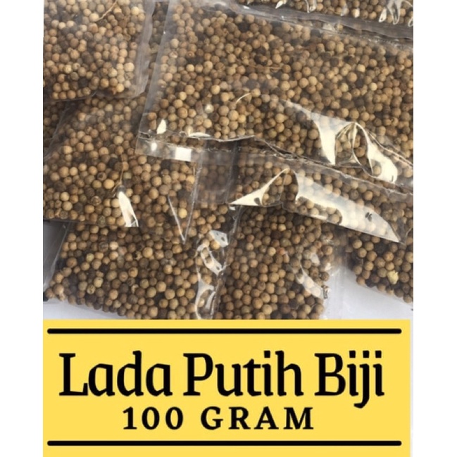 

100 gram Lada putih Biji / Merica Utuh / Whole White Pepper