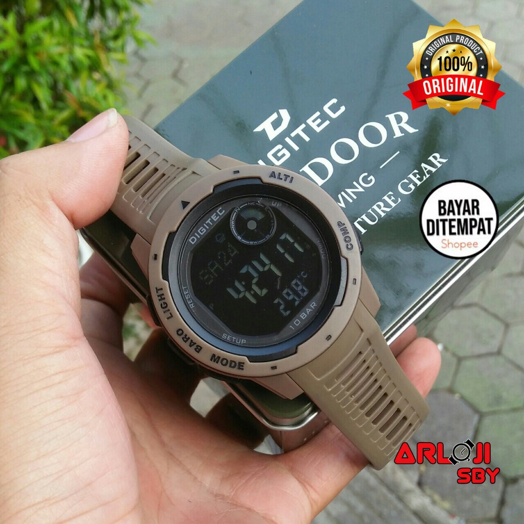 JAM TANGAN DIGITEC DS 8100 OUT DOOR SPORT ORIGINAL TAHAN AIR RUBBER SATRAP
