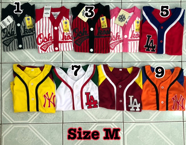 Baju baseball tee kaos anak base ball