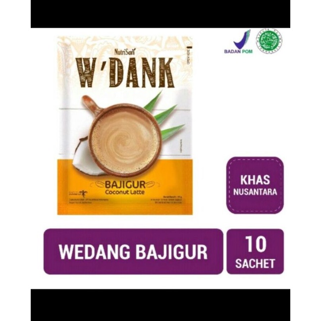 

Nutrisari W'Dank Bajigur 1 Renceng 10 Sachet