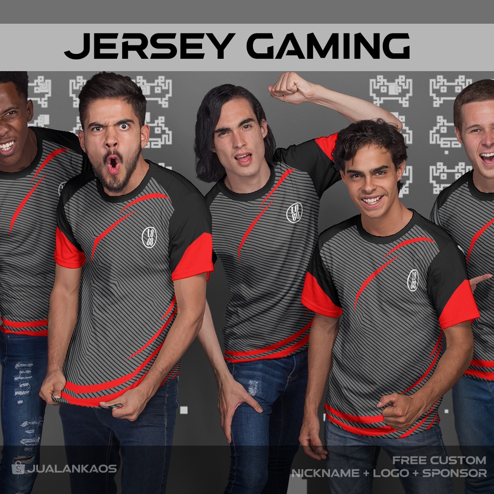 Baju Kaos Jersey Gaming ESports 14 Printing Custom