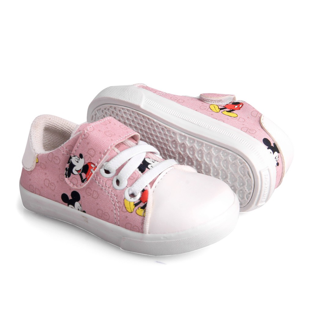 sepatu anak perempuan motif kartun warna pink MKY