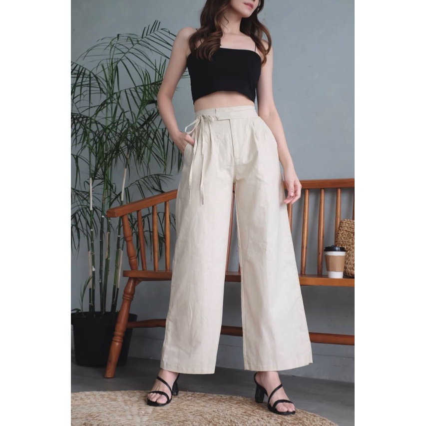 FWR - KULOT TALI / DRAWSTRING CULLOTE LINEN 2365