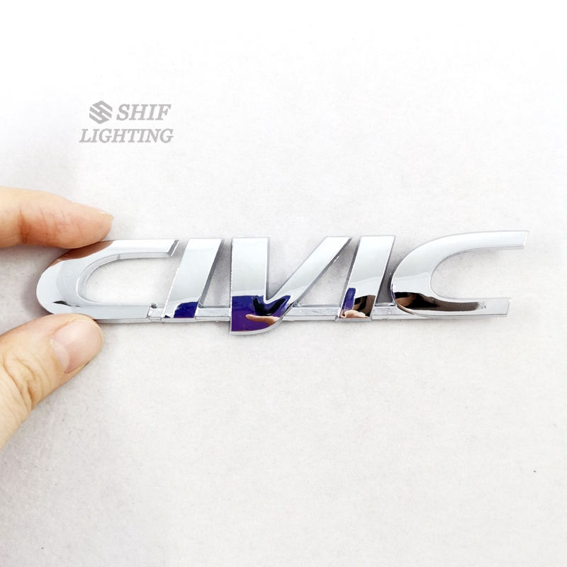 Stiker Emblem / Badge Bahan ABS Chrome Civic untuk Mobil Honda