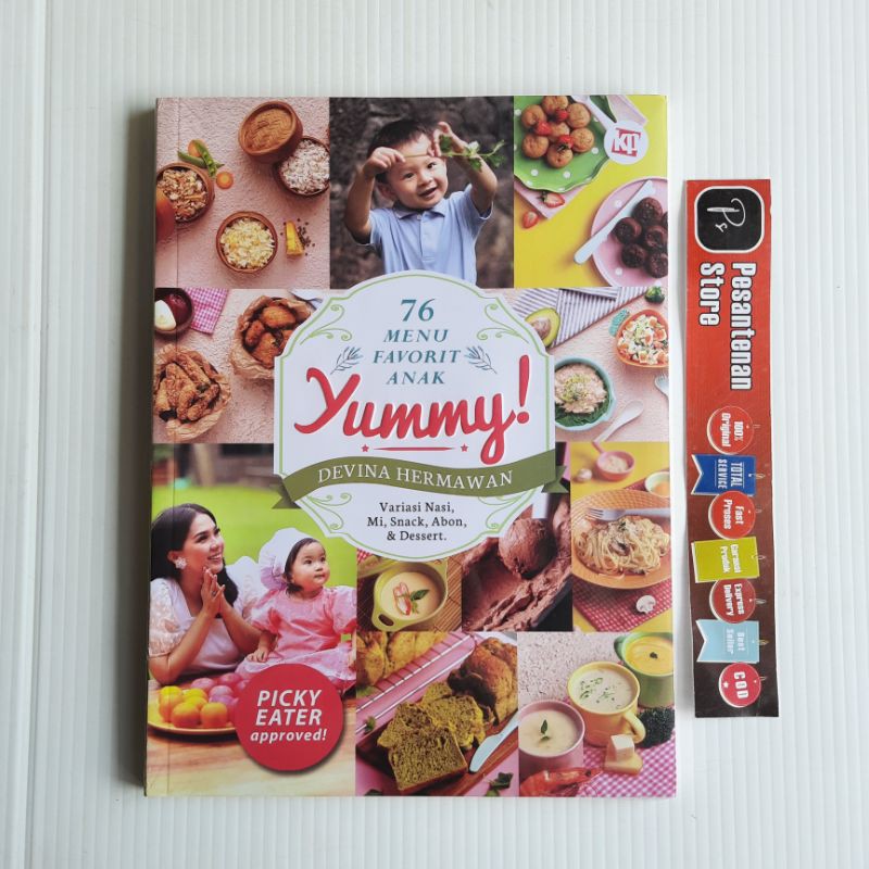 Buku Original 76 Menu Favorit Anak Yummy  Buku Yummy  Devina Hermawan Agro Media